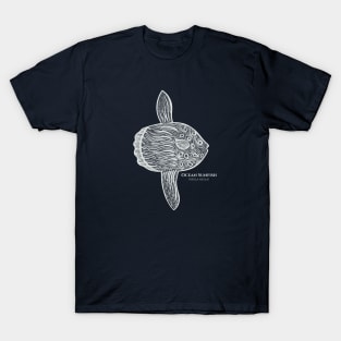 Ocean Sunfish or Mola with Common and Latin Names T-Shirt